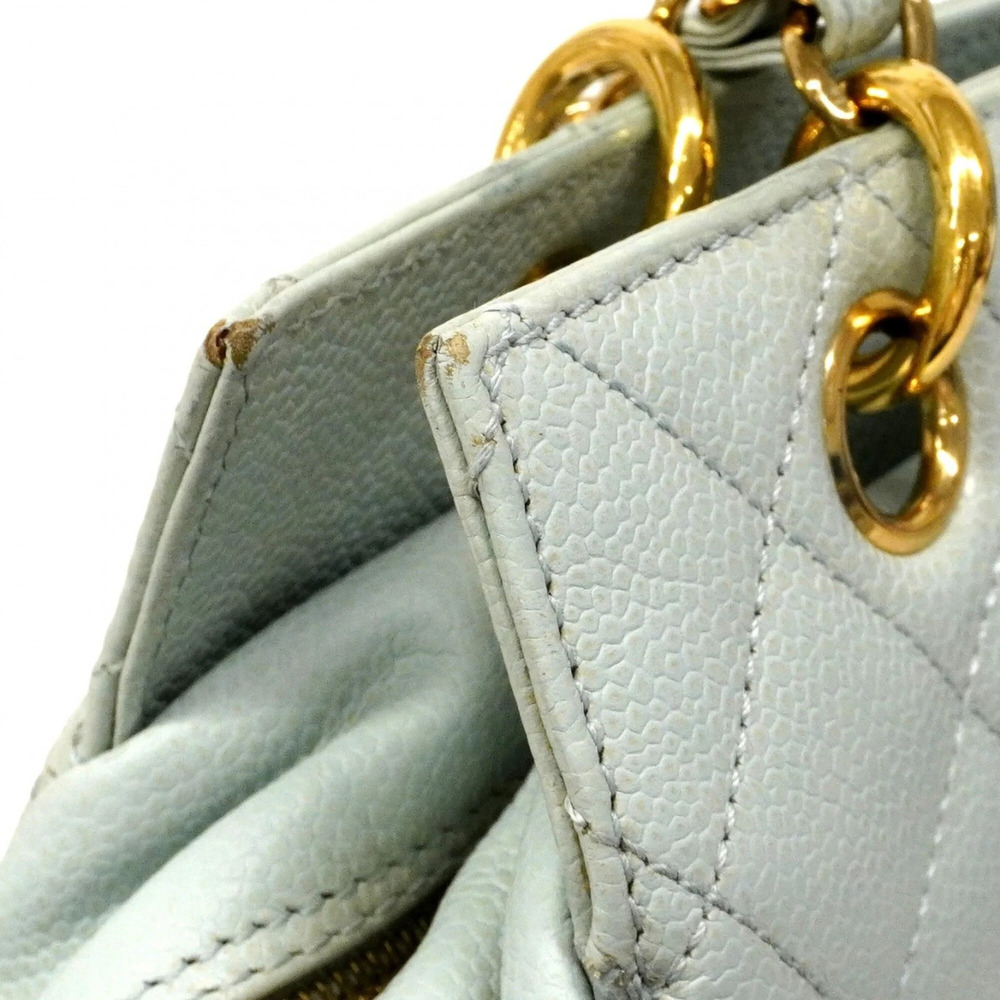 CHANEL Blue Caviar Leather Tote Bag - Picture 6 of 14